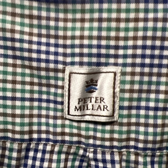 Peter Millar XL button up gingham shirt - Picture 3 of 8